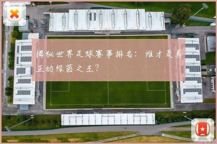 揭秘世界足球赛事排名:谁才是真正的绿茵之王?